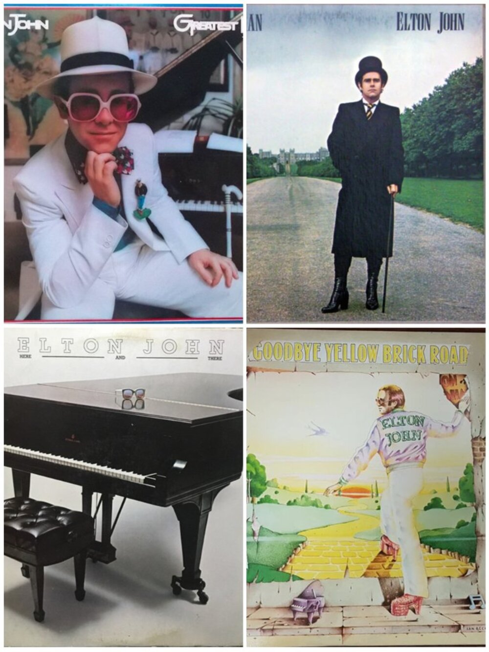 Lot Of 4 ELTON JOHN Vinyl Albums